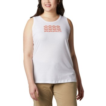 Columbia Bluff Mesa Plus Size, Camiseta Sin Manga Blancos Para Mujer | 351260-NYA